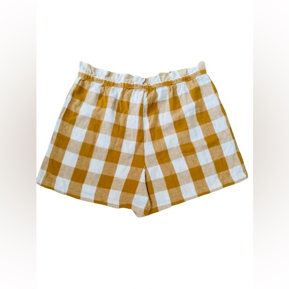 Shorts Who What Wear (Target) Gingham Honey Mustard Various Sizes - Picture 2 of 3